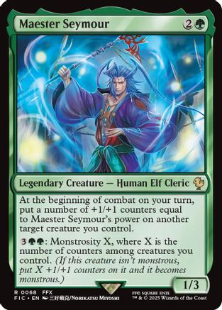 Maester Seymour (Surge Foil)  [Foil]  (FIC-068) - [Commander: FINAL FANTASY] - Trinity Hobby