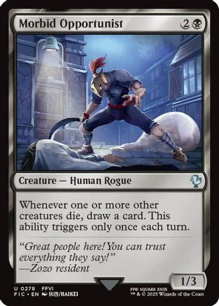 Morbid Opportunist (Surge Foil)  [Foil]  (FIC-278) - [Commander: FINAL FANTASY] - Trinity Hobby
