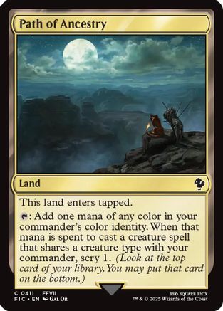 Path of Ancestry (Surge Foil)  [Foil]  (FIC-411) - [Commander: FINAL FANTASY] - Trinity Hobby