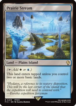 Prairie Stream (Surge Foil)  [Foil]  (FIC-413) - [Commander: FINAL FANTASY] - Trinity Hobby