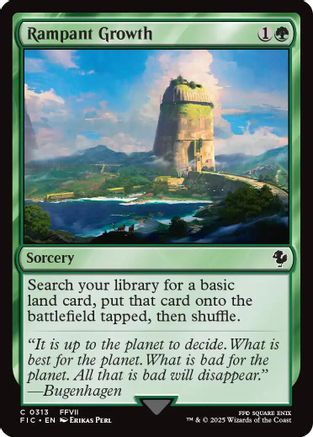 Rampant Growth (Surge Foil)  [Foil]  (FIC-313) - [Commander: FINAL FANTASY] - Trinity Hobby