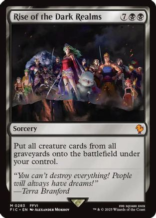 Rise of the Dark Realms (Surge Foil)  [Foil]  (FIC-283) - [Commander: FINAL FANTASY] - Trinity Hobby