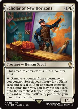 Scholar of New Horizons (Surge Foil)  [Foil]  (FIC-252) - [Commander: FINAL FANTASY] - Trinity Hobby