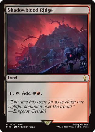 Shadowblood Ridge (Surge Foil)  [Foil]  (FIC-421) - [Commander: FINAL FANTASY] - Trinity Hobby