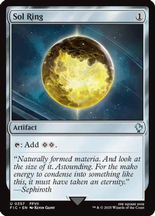Sol Ring (0357) (Surge Foil)  [Foil]  (FIC-357) - [Commander: FINAL FANTASY] - Trinity Hobby