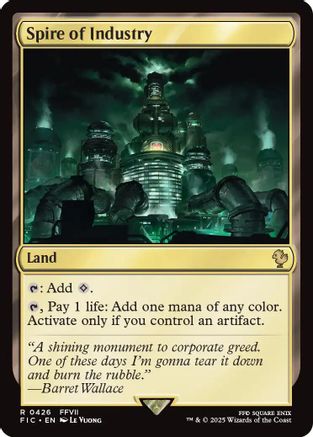 Spire of Industry (Surge Foil)  [Foil]  (FIC-426) - [Commander: FINAL FANTASY] - Trinity Hobby