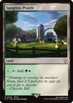 Sungrass Prairie (Surge Foil)  [Foil]  (FIC-428) - [Commander: FINAL FANTASY] - Trinity Hobby