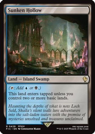 Sunken Hollow (Surge Foil)  [Foil]  (FIC-429) - [Commander: FINAL FANTASY] - Trinity Hobby