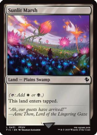 Sunlit Marsh (Surge Foil)  [Foil]  (FIC-431) - [Commander: FINAL FANTASY] - Trinity Hobby