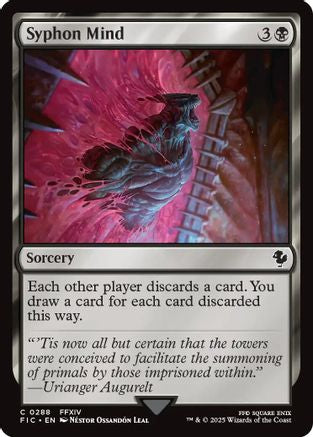 Syphon Mind (Surge Foil)  [Foil]  (FIC-288) - [Commander: FINAL FANTASY] - Trinity Hobby