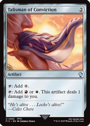 Talisman of Conviction (Surge Foil)  [Foil]  (FIC-363) - [Commander: FINAL FANTASY] - Trinity Hobby