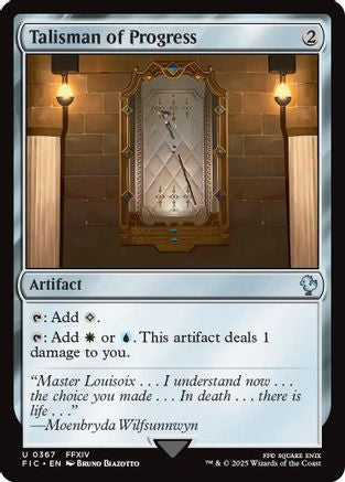 Talisman of Progress (Surge Foil)  [Foil]  (FIC-367) - [Commander: FINAL FANTASY] - Trinity Hobby