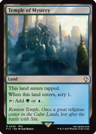 Temple of Mystery (Surge Foil)  [Foil]  (FIC-436) - [Commander: FINAL FANTASY] - Trinity Hobby