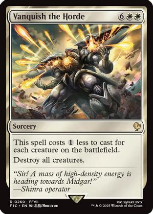 Vanquish the Horde (Surge Foil)  [Foil]  (FIC-260) - [Commander: FINAL FANTASY] - Trinity Hobby