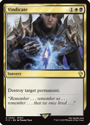 Vindicate (Surge Foil)  [Foil]  (FIC-330) - [Commander: FINAL FANTASY] - Trinity Hobby