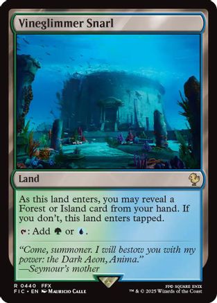 Vineglimmer Snarl (Surge Foil)  [Foil]  (FIC-440) - [Commander: FINAL FANTASY] - Trinity Hobby