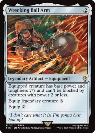Wrecking Ball Arm (Surge Foil)  [Foil]  (FIC-100) - [Commander: FINAL FANTASY] - Trinity Hobby