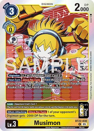 Musimon (BT22-030) - [Cyber Eden] Foil - Trinity Hobby