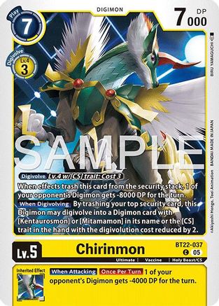 Chirinmon (BT22-037) - [Cyber Eden]