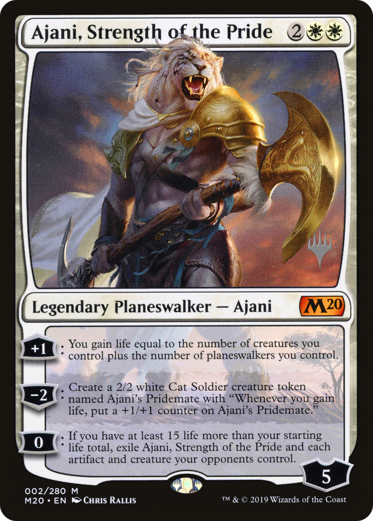 Ajani, Strength of the Pride (Promo Pack) [Core Set 2020 Promos] - Trinity Hobby