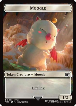 Moogle // Zombie Double-Sided Token  (FIC-11 // 6) - [Commander: FINAL FANTASY] - Trinity Hobby