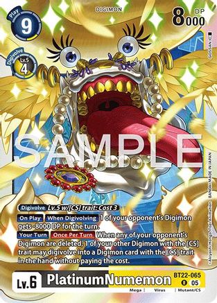 PlatinumNumemon (BT22-065) - [Cyber Eden] Foil - Trinity Hobby