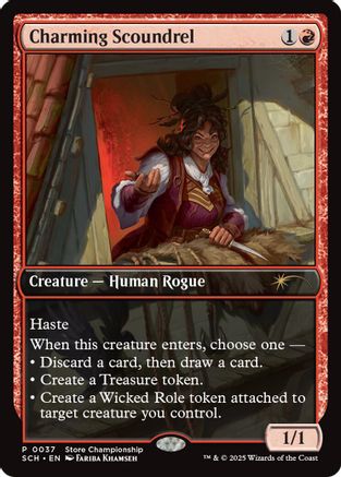 Charming Scoundrel (GAME-037) - [Game Day & Store Championship Promos] Foil - Trinity Hobby