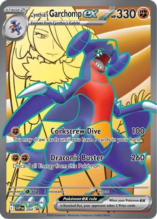 Cynthia's Garchomp ex - ( 204) [SV Scarlet & Violet Promo Cards] Holofoil - Trinity Hobby