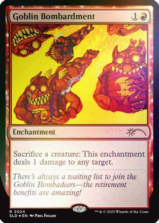 Goblin Bombardment (2024) (Rainbow Foil) (SLD-2024) - [Secret Lair Drop Series] Foil - Trinity Hobby