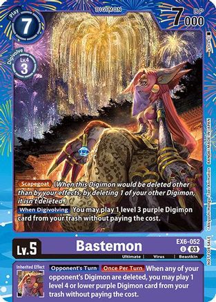 Bastemon (Regulation Battle Vol. 2) (EX6-052) - [Digimon Promotion Cards] Foil - Trinity Hobby