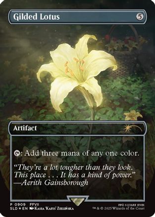 Gilded Lotus (Rainbow Foil) (909)  [Foil]  (SLD-909) - [Secret Lair Drop Series] - Trinity Hobby