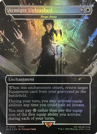 Armiger Unleashed - Forge Anew (Rainbow Foil)  [Foil]  (SLD-7002) - [Secret Lair Drop Series] - Trinity Hobby