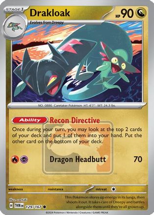 Drakloak  - ( 129) Reverse Holofoil [League & Championship Cards] - Trinity Hobby