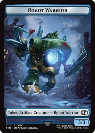 Robot Warrior (0012) // Copy (0001) Double-Sided Token  (FIN-12 // 1) - [FINAL FANTASY] - Trinity Hobby