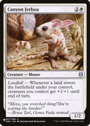 Canyon Jerboa  (LIST-007/280) - [The List Reprints] - Trinity Hobby