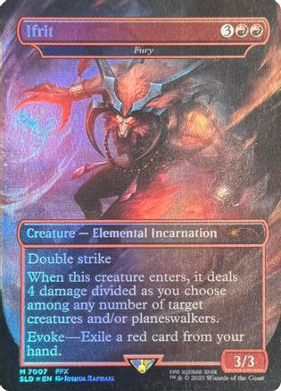 Ifrit - Fury (Rainbow Foil)  [Foil]  (SLD-7007) - [Secret Lair Drop Series] - Trinity Hobby