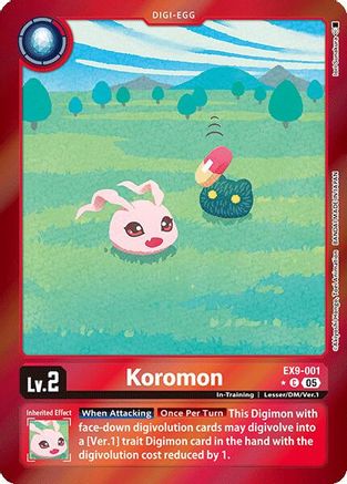 Koromon (Limited Foil) (EX9-001) - [Versus Monsters] Foil - Trinity Hobby