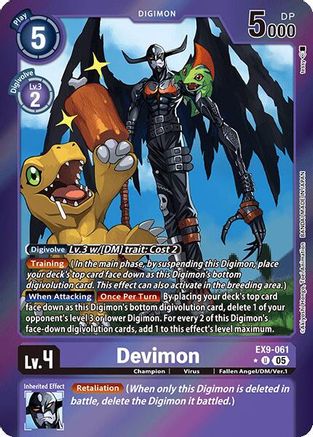 Devimon (Limited Foil) (EX9-061) - [Versus Monsters] Foil