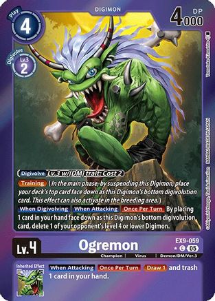 Ogremon (Limited Foil) (EX9-059) - [Versus Monsters] Foil - Trinity Hobby