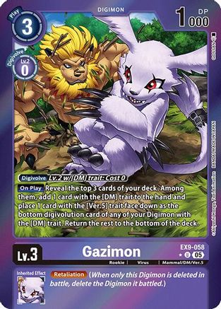 Gazimon (Limited Foil) (EX9-058) - [Versus Monsters] Foil - Trinity Hobby