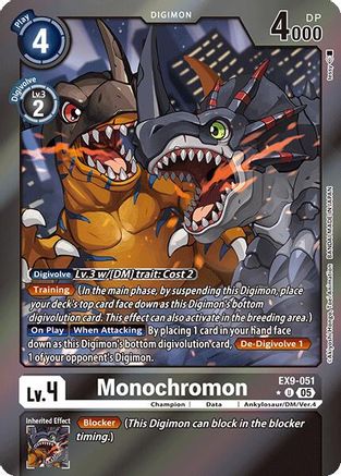 Monochromon (Limited Foil) (EX9-051) - [Versus Monsters] Foil - Trinity Hobby