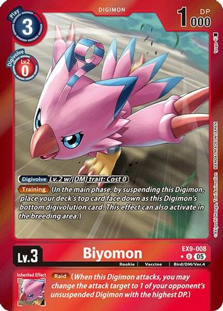 Biyomon (Limited Foil) (EX9-008) - [Versus Monsters] Foil - Trinity Hobby