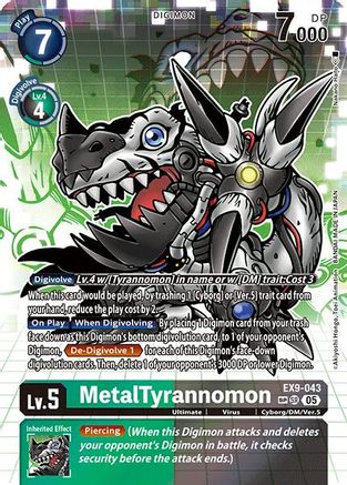 MetalTyrannomon (SP) (EX9-043) - [Versus Monsters] Foil - Trinity Hobby