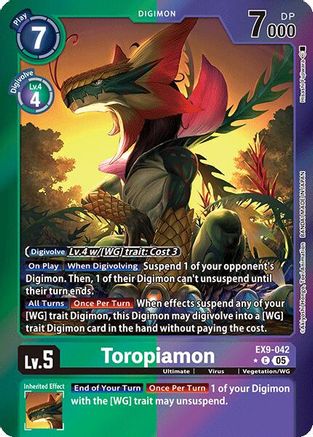 Toropiamon (Limited Foil) (EX9-042) - [Versus Monsters] Foil - Trinity Hobby