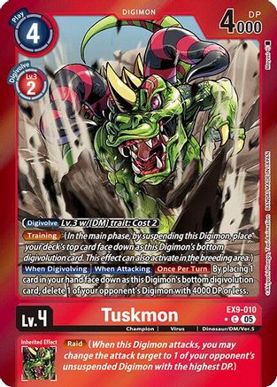 Tuskmon (Limited Foil) (EX9-010) - [Versus Monsters] Foil