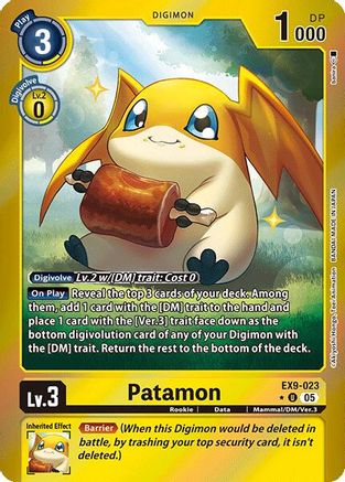 Patamon (Limited Foil) (EX9-023) - [Versus Monsters] Foil