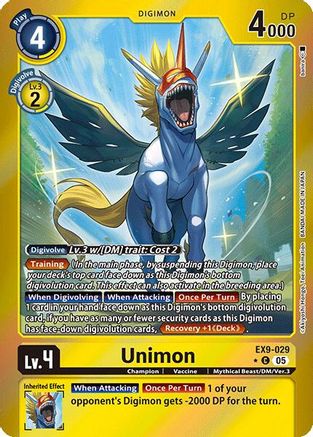Unimon (Limited Foil) (EX9-029) - [Versus Monsters] Foil - Trinity Hobby