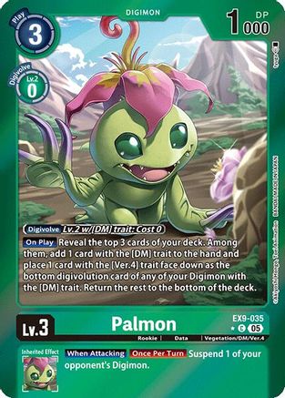 Palmon (Limited Foil) (EX9-035) - [Versus Monsters] Foil - Trinity Hobby