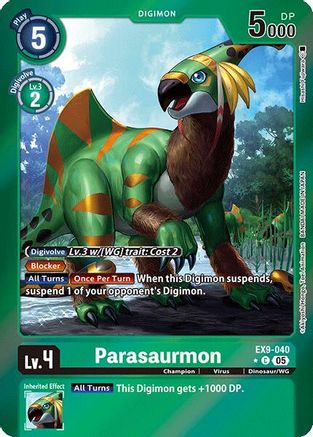 Parasaurmon (Limited Foil) (EX9-040) - [Versus Monsters] Foil