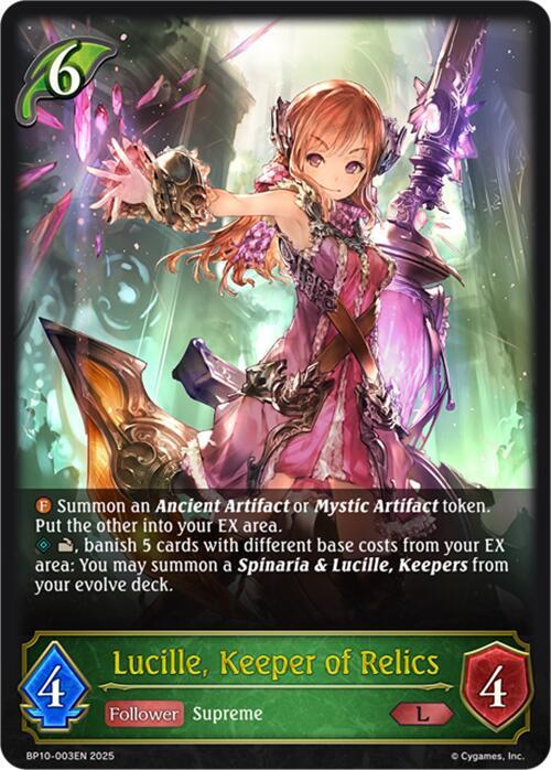 Lucille, Keeper of Relics (BP10-003EN) [Gods of the Arcana]